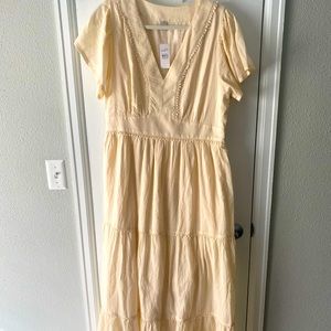 LOFT Boho Dress size L NWT